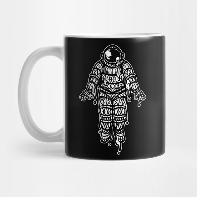 Astronaut Drippy Tribal by Barabarbar artwork